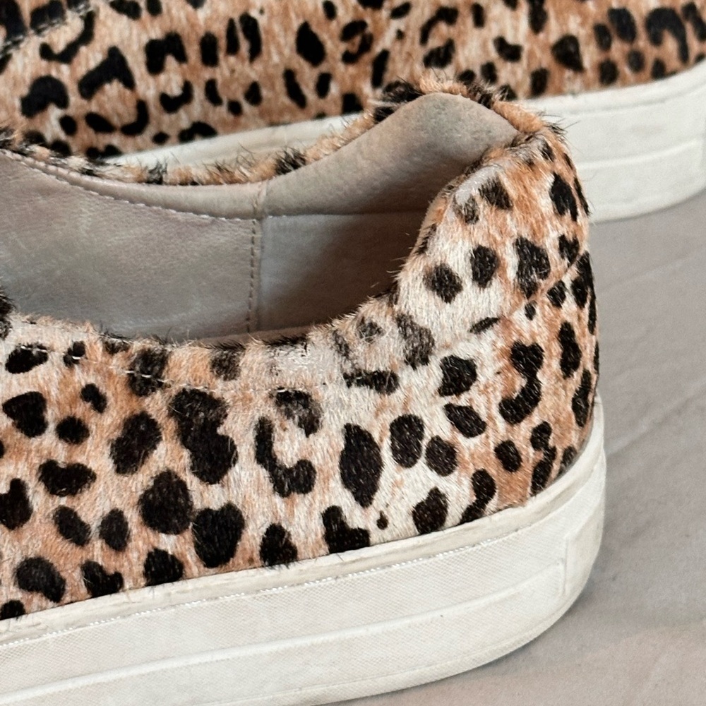 J/Slides NYC Leopard Haircalf Slip-On Sneakers | Platform Sole | Women’s 8.5 - Picture 8 of 10
